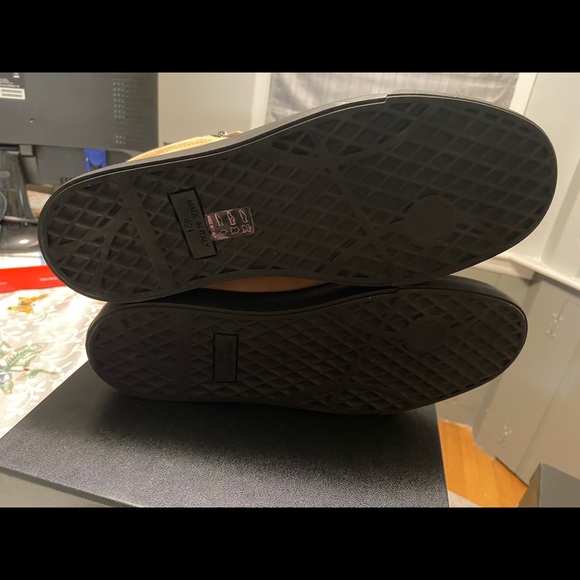 NEW Giuseppe Zanotti Suede Sand Tan Mid Top Sneaker - Picture 10 of 12